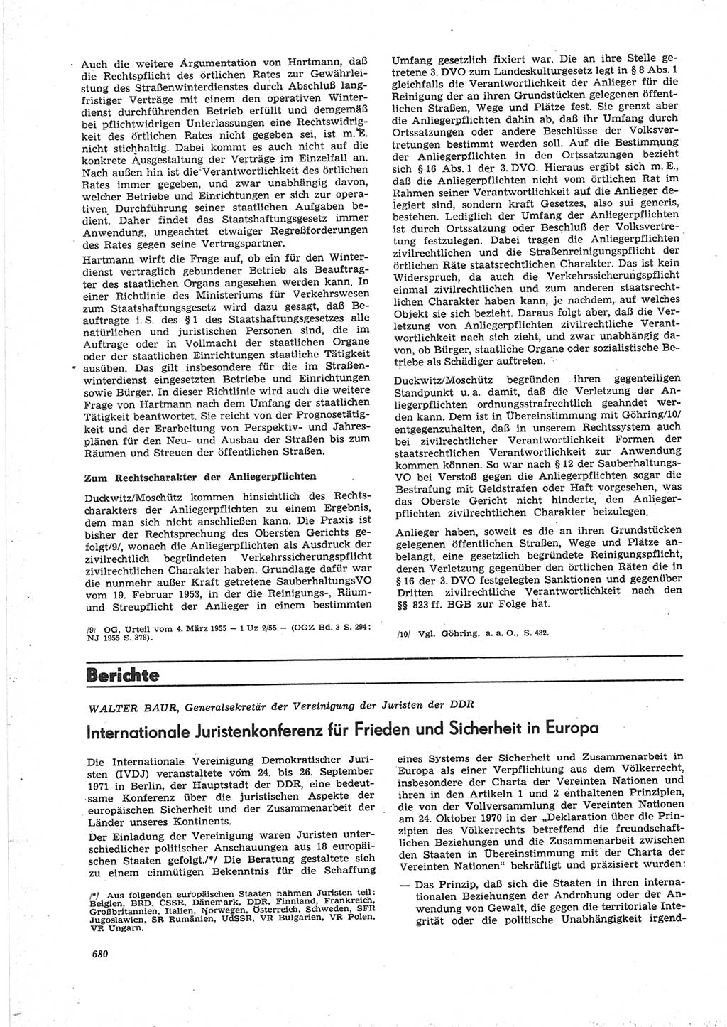 Neue Justiz (NJ), Zeitschrift für Recht und Rechtswissenschaft [Deutsche Demokratische Republik (DDR)], 25. Jahrgang 1971, Seite 680 (NJ DDR 1971, S. 680)