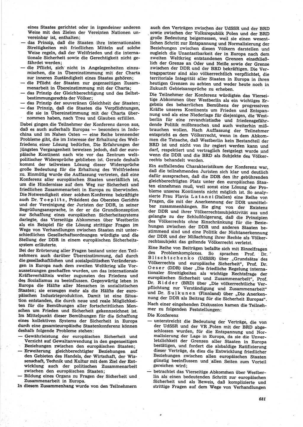 Neue Justiz (NJ), Zeitschrift für Recht und Rechtswissenschaft [Deutsche Demokratische Republik (DDR)], 25. Jahrgang 1971, Seite 681 (NJ DDR 1971, S. 681)