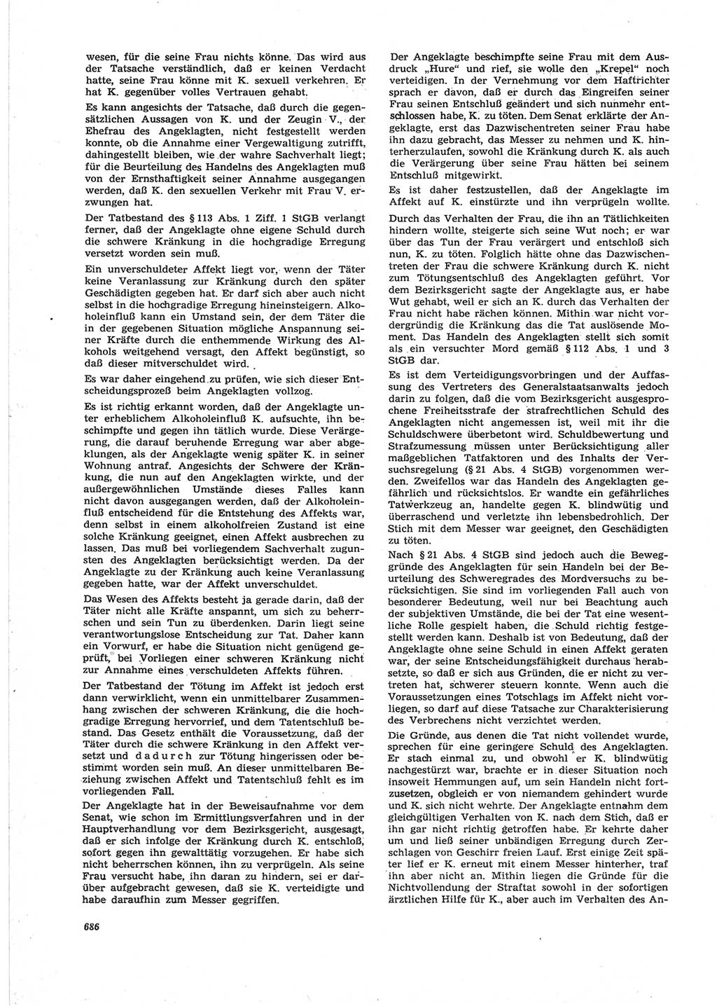 Neue Justiz (NJ), Zeitschrift für Recht und Rechtswissenschaft [Deutsche Demokratische Republik (DDR)], 25. Jahrgang 1971, Seite 686 (NJ DDR 1971, S. 686)