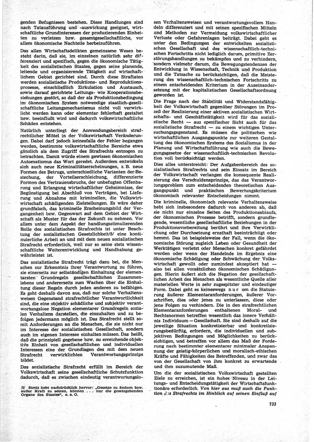 Neue Justiz (NJ), Zeitschrift für Recht und Rechtswissenschaft [Deutsche Demokratische Republik (DDR)], 25. Jahrgang 1971, Seite 733 (NJ DDR 1971, S. 733)