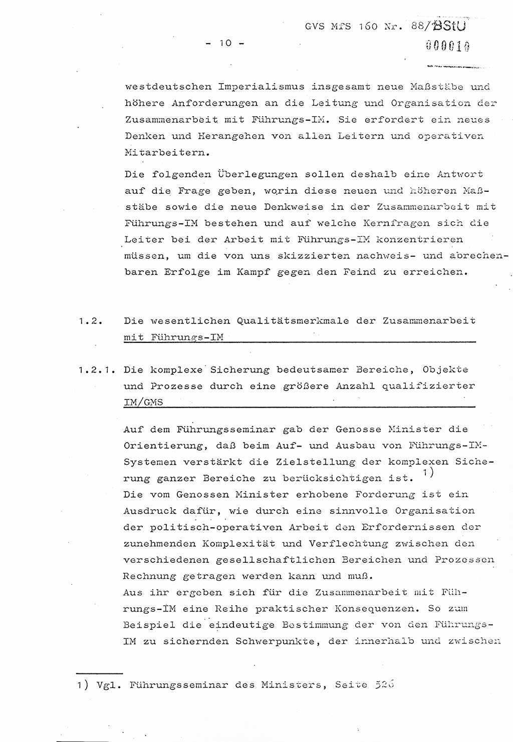 Dissertation Oberstleutnant Josef Schwarz (BV Schwerin), Major Fritz Amm (JHS), Hauptmann Peter Gräßler (JHS), Ministerium für Staatssicherheit (MfS) [Deutsche Demokratische Republik (DDR)], Juristische Hochschule (JHS), Geheime Verschlußsache (GVS) 160-88/71, Potsdam 1972, Seite 10 (Diss. MfS DDR JHS GVS 160-88/71 1972, S. 10)