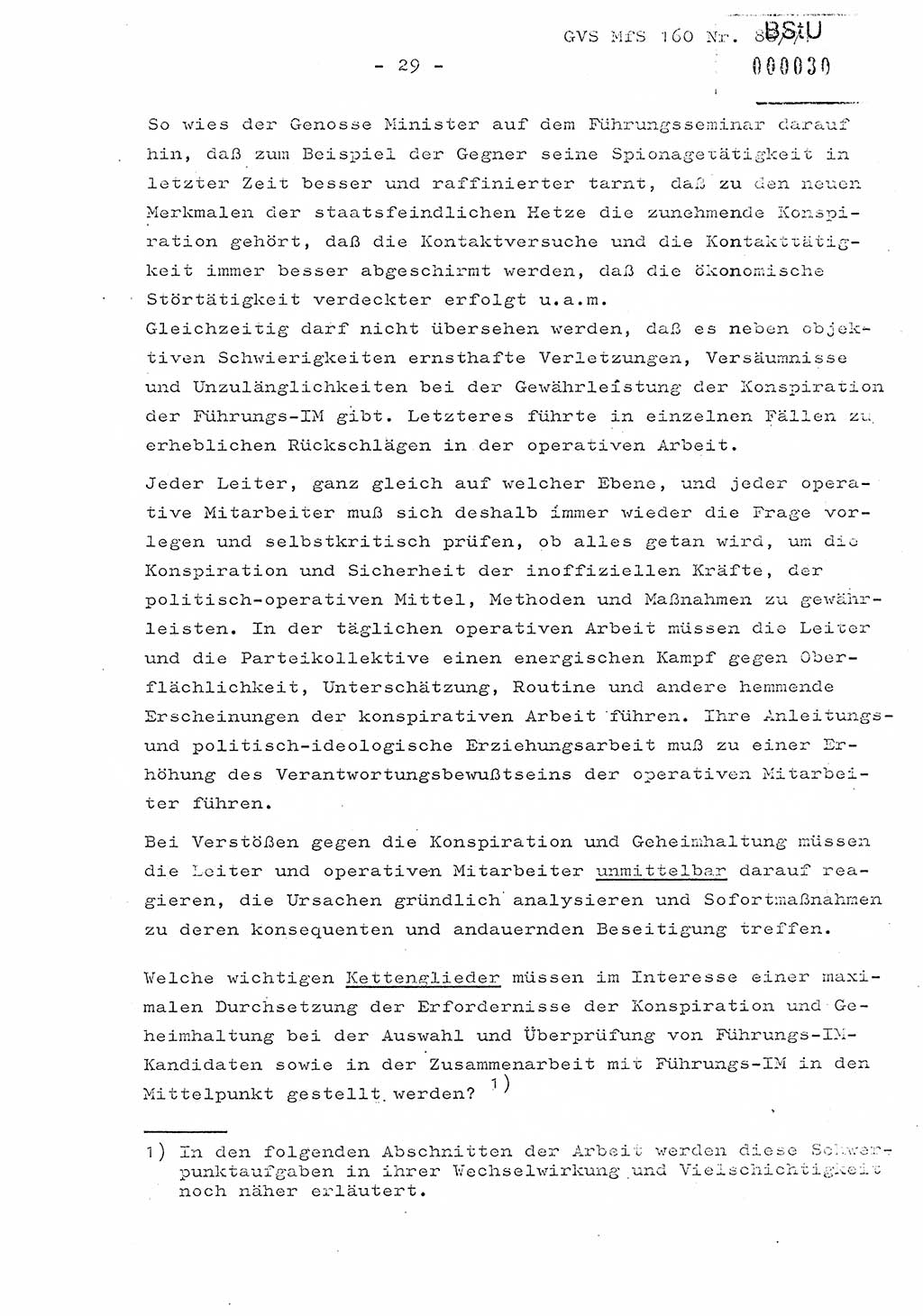 Dissertation Oberstleutnant Josef Schwarz (BV Schwerin), Major Fritz Amm (JHS), Hauptmann Peter Gräßler (JHS), Ministerium für Staatssicherheit (MfS) [Deutsche Demokratische Republik (DDR)], Juristische Hochschule (JHS), Geheime Verschlußsache (GVS) 160-88/71, Potsdam 1972, Seite 29 (Diss. MfS DDR JHS GVS 160-88/71 1972, S. 29)
