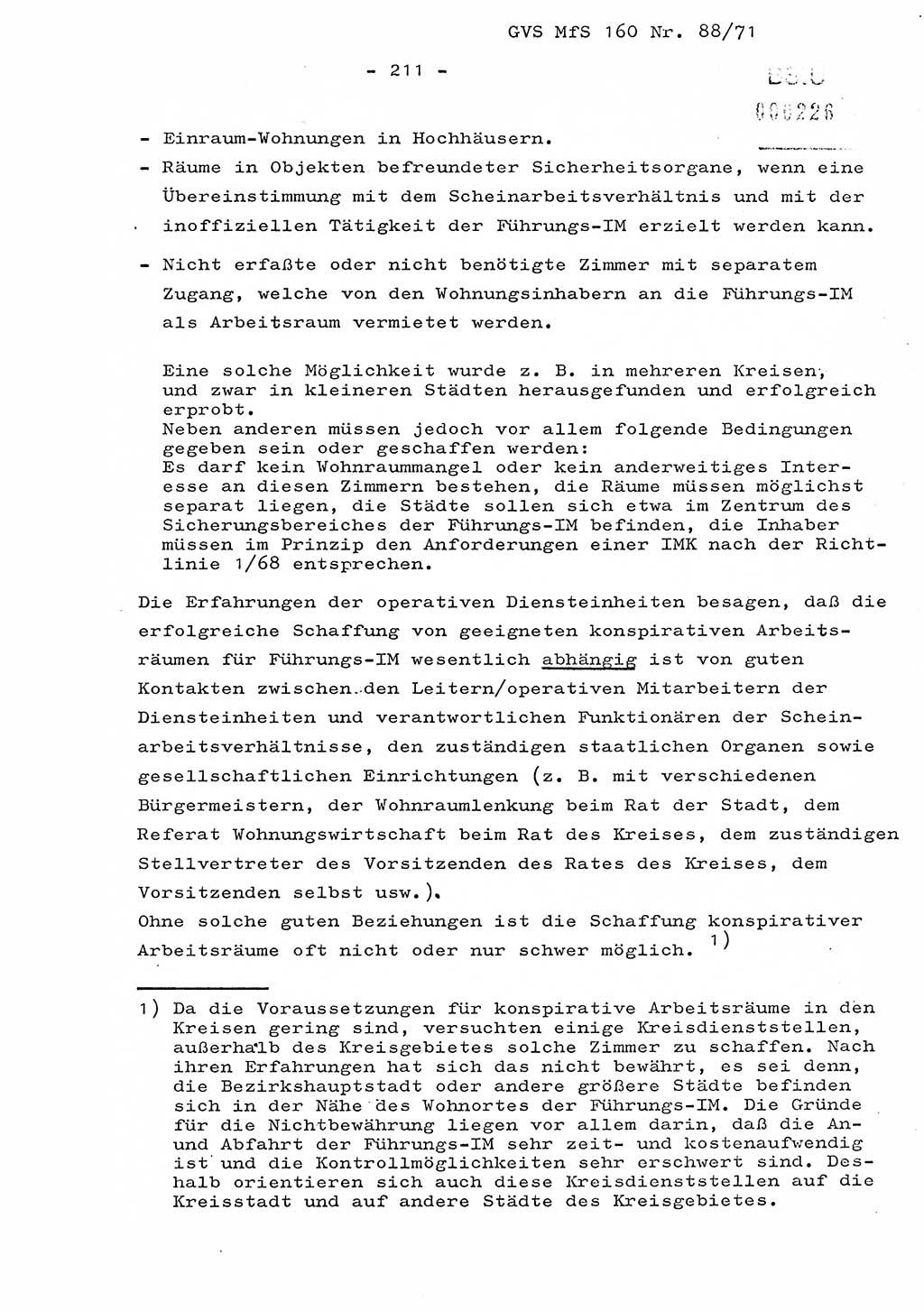 Dissertation Oberstleutnant Josef Schwarz (BV Schwerin), Major Fritz Amm (JHS), Hauptmann Peter Gräßler (JHS), Ministerium für Staatssicherheit (MfS) [Deutsche Demokratische Republik (DDR)], Juristische Hochschule (JHS), Geheime Verschlußsache (GVS) 160-88/71, Potsdam 1972, Seite 211 (Diss. MfS DDR JHS GVS 160-88/71 1972, S. 211)