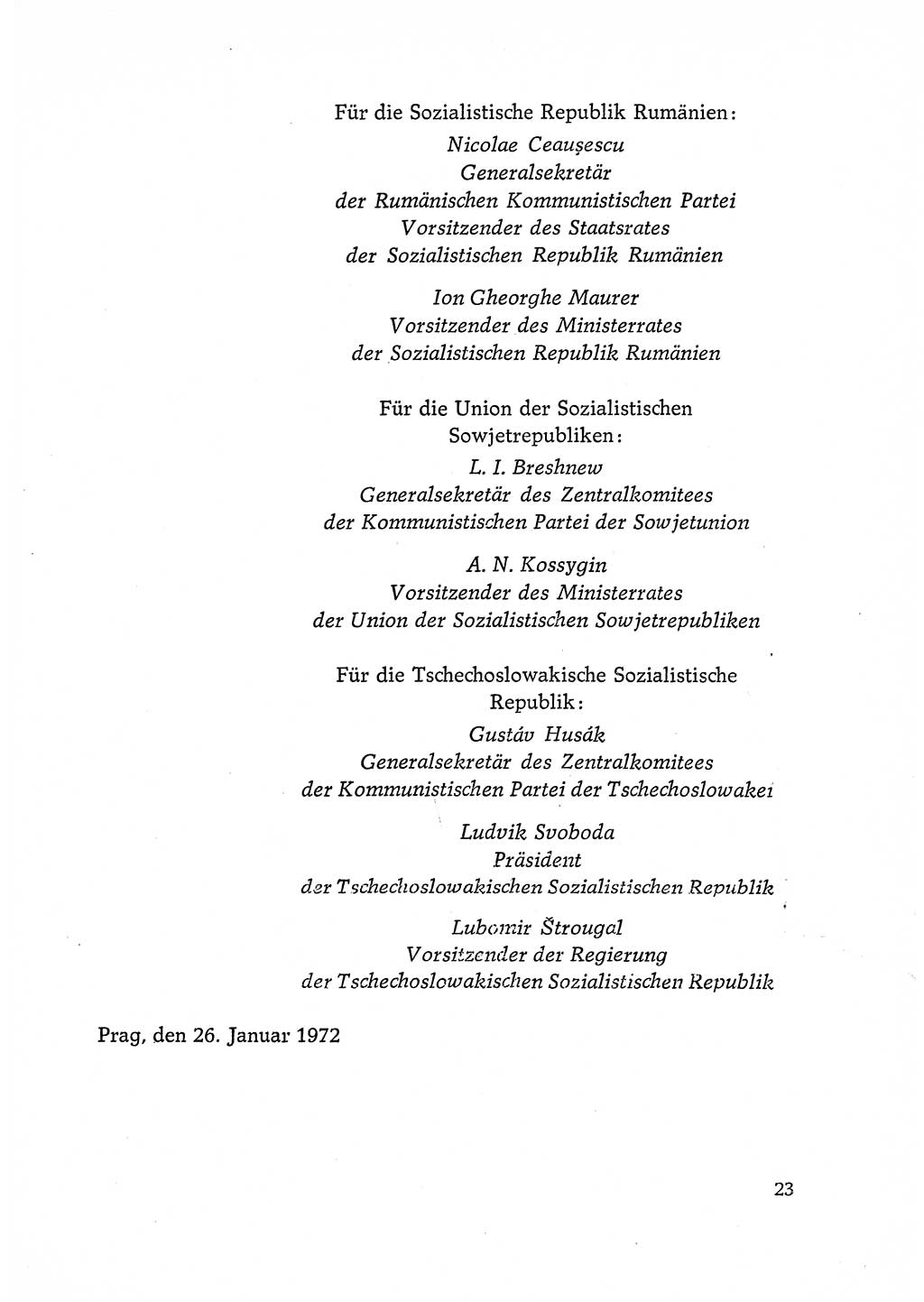 Dokumente der Sozialistischen Einheitspartei Deutschlands (SED) [Deutsche Demokratische Republik (DDR)] 1972-1973, Seite 23 (Dok. SED DDR 1972-1973, S. 23)