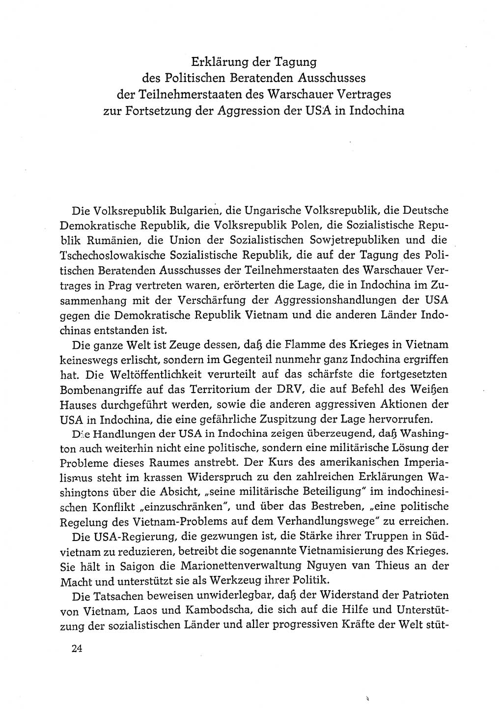 Dokumente der Sozialistischen Einheitspartei Deutschlands (SED) [Deutsche Demokratische Republik (DDR)] 1972-1973, Seite 24 (Dok. SED DDR 1972-1973, S. 24)