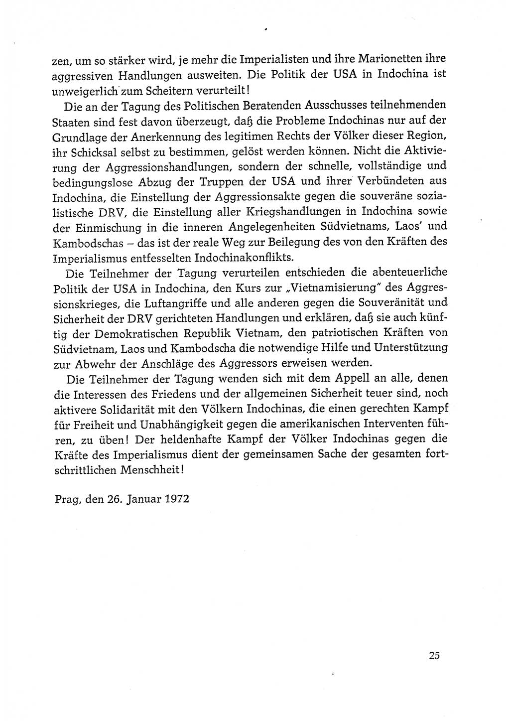 Dokumente der Sozialistischen Einheitspartei Deutschlands (SED) [Deutsche Demokratische Republik (DDR)] 1972-1973, Seite 25 (Dok. SED DDR 1972-1973, S. 25)