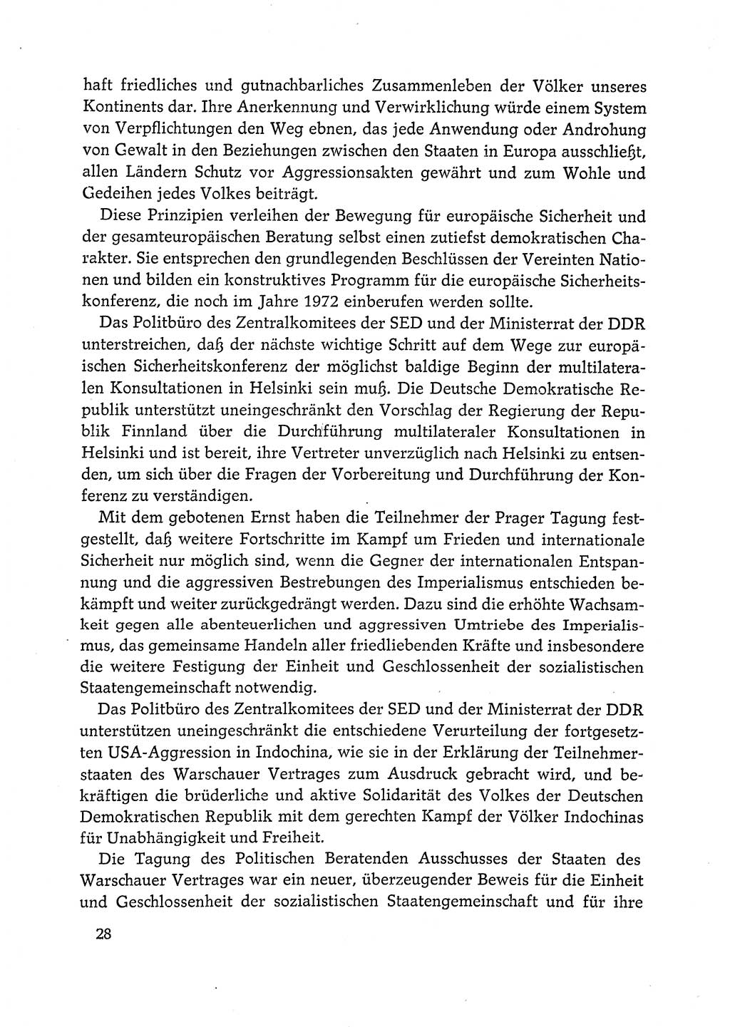 Dokumente der Sozialistischen Einheitspartei Deutschlands (SED) [Deutsche Demokratische Republik (DDR)] 1972-1973, Seite 28 (Dok. SED DDR 1972-1973, S. 28)