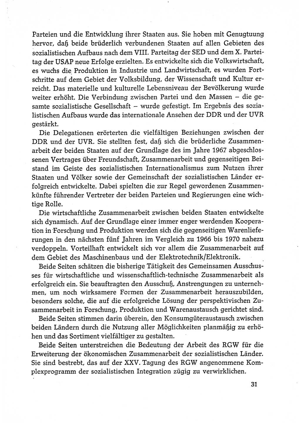 Dokumente der Sozialistischen Einheitspartei Deutschlands (SED) [Deutsche Demokratische Republik (DDR)] 1972-1973, Seite 31 (Dok. SED DDR 1972-1973, S. 31)