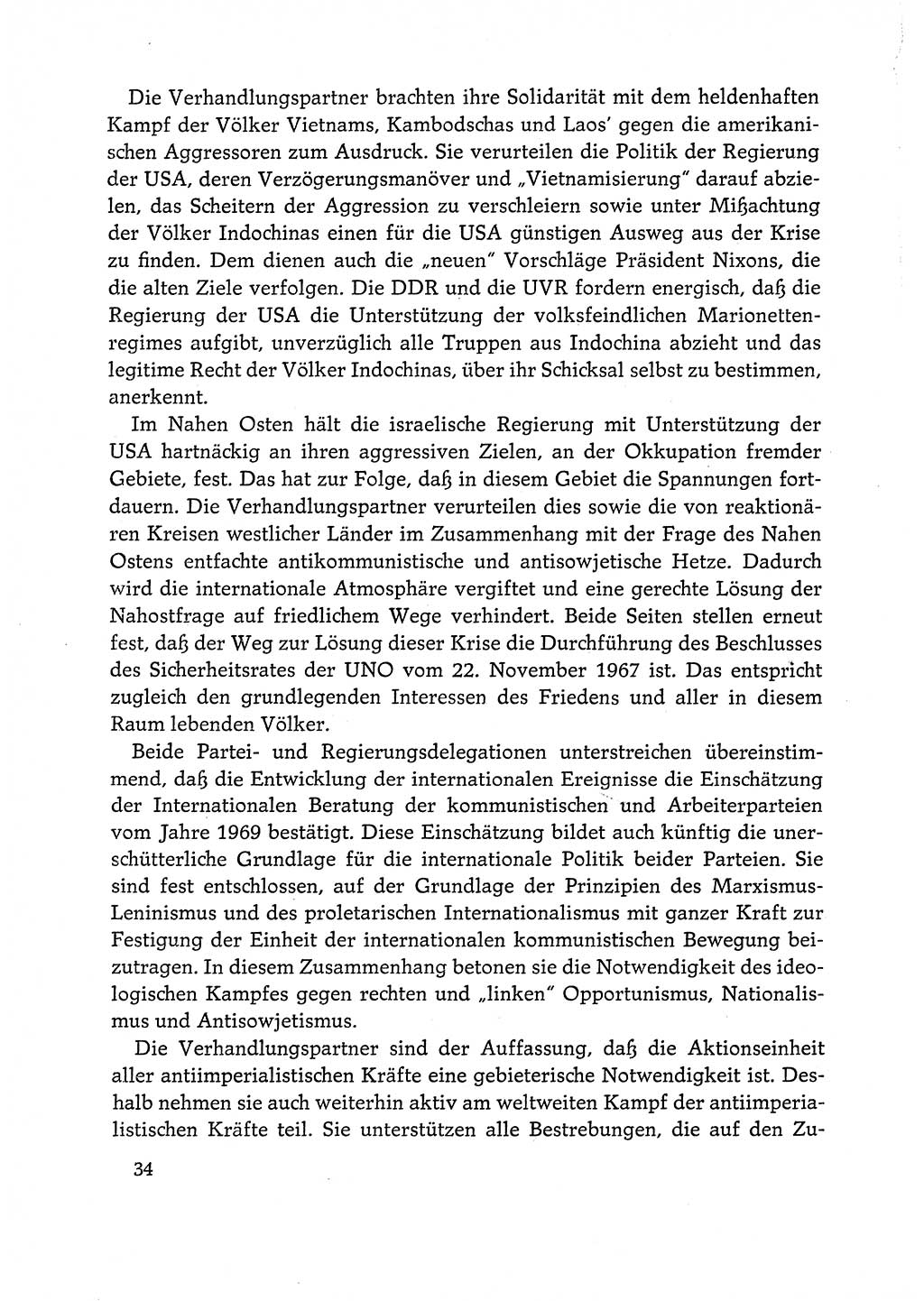 Dokumente der Sozialistischen Einheitspartei Deutschlands (SED) [Deutsche Demokratische Republik (DDR)] 1972-1973, Seite 34 (Dok. SED DDR 1972-1973, S. 34)