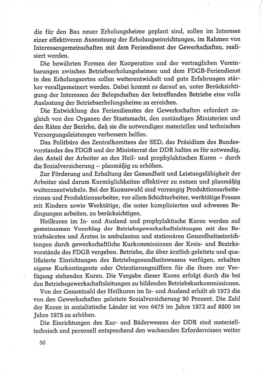 Dokumente der Sozialistischen Einheitspartei Deutschlands (SED) [Deutsche Demokratische Republik (DDR)] 1972-1973, Seite 50 (Dok. SED DDR 1972-1973, S. 50)