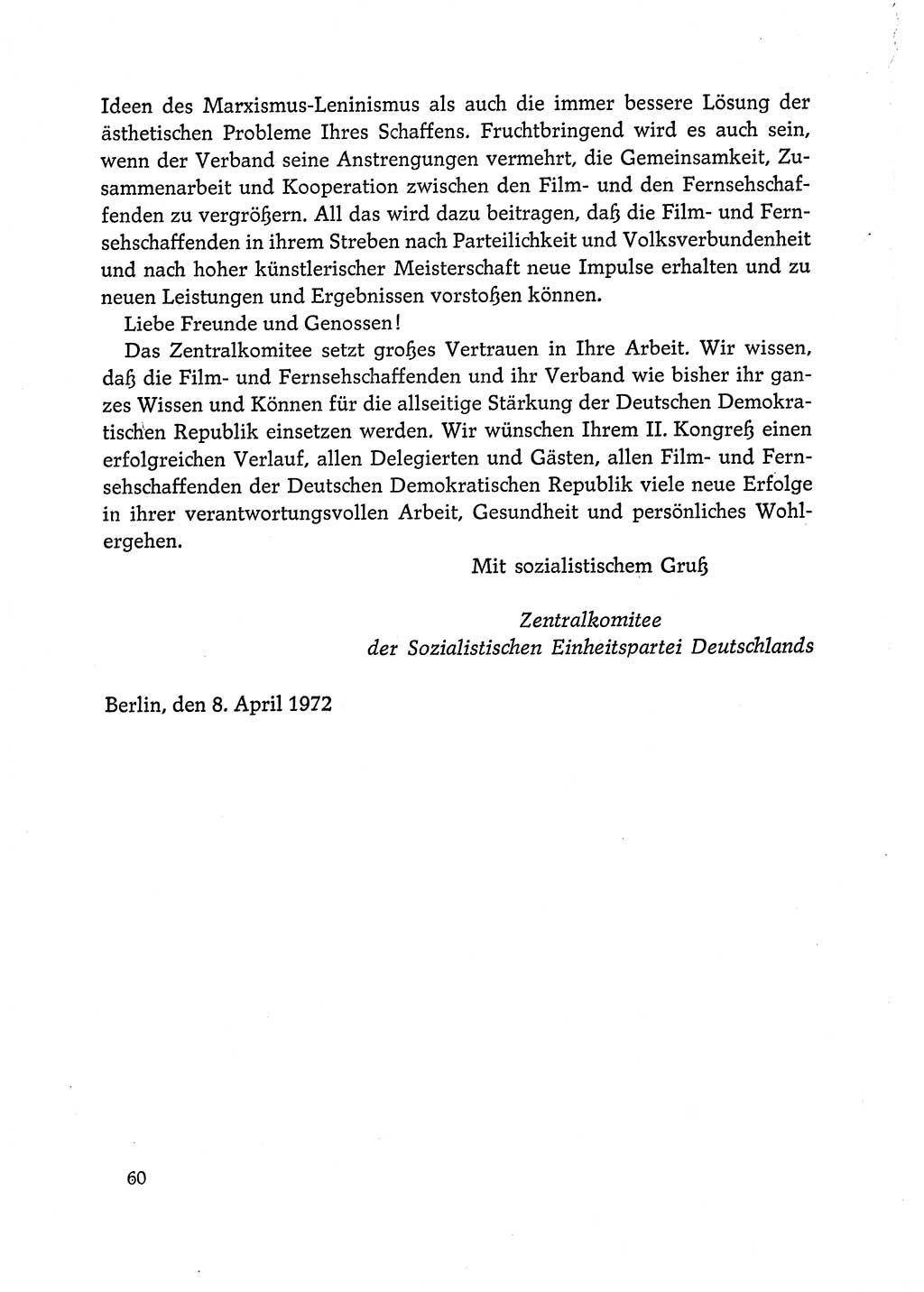 Dokumente der Sozialistischen Einheitspartei Deutschlands (SED) [Deutsche Demokratische Republik (DDR)] 1972-1973, Seite 60 (Dok. SED DDR 1972-1973, S. 60)