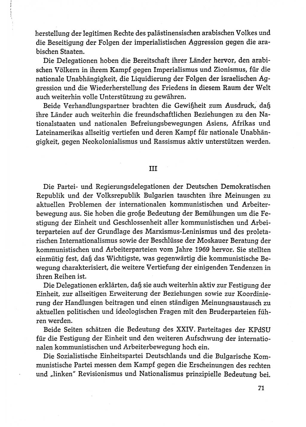 Dokumente der Sozialistischen Einheitspartei Deutschlands (SED) [Deutsche Demokratische Republik (DDR)] 1972-1973, Seite 71 (Dok. SED DDR 1972-1973, S. 71)
