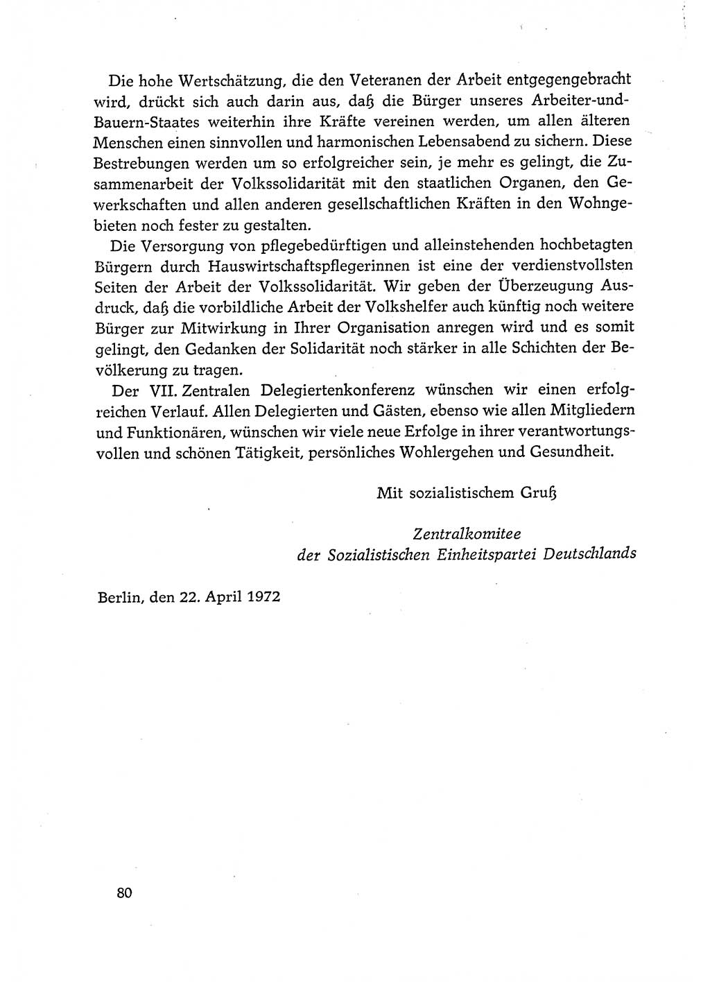 Dokumente der Sozialistischen Einheitspartei Deutschlands (SED) [Deutsche Demokratische Republik (DDR)] 1972-1973, Seite 80 (Dok. SED DDR 1972-1973, S. 80)