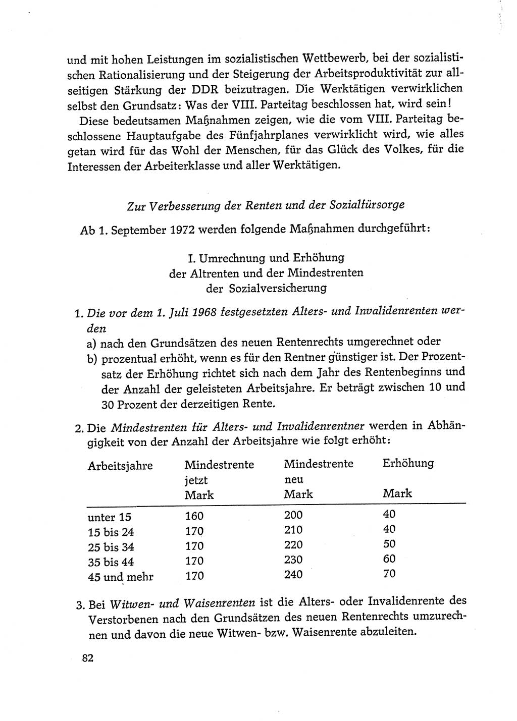 Dokumente der Sozialistischen Einheitspartei Deutschlands (SED) [Deutsche Demokratische Republik (DDR)] 1972-1973, Seite 82 (Dok. SED DDR 1972-1973, S. 82)