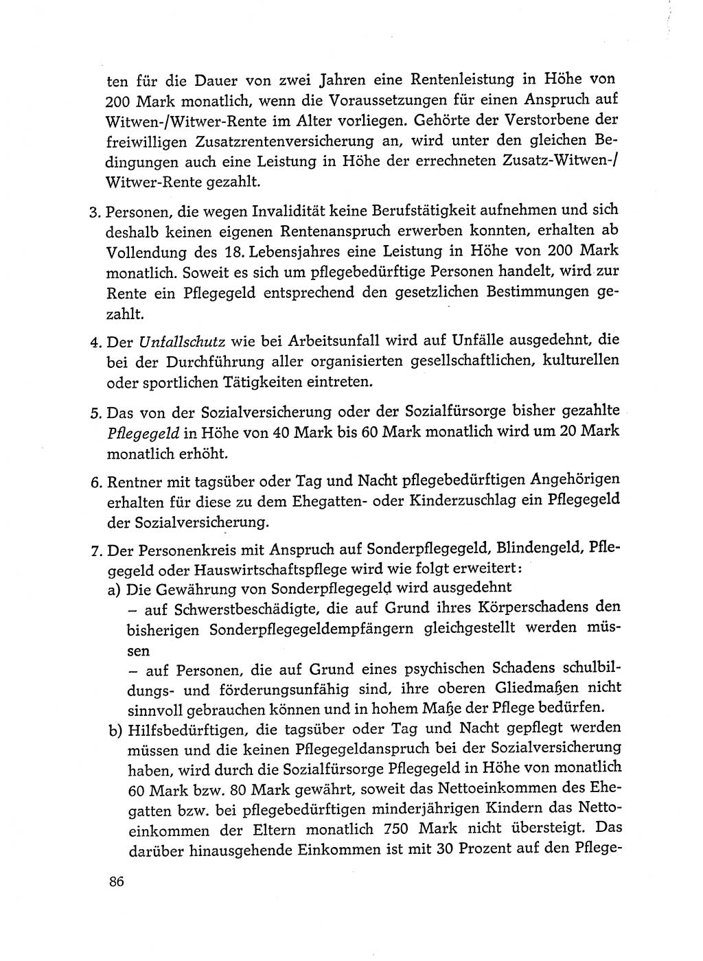 Dokumente der Sozialistischen Einheitspartei Deutschlands (SED) [Deutsche Demokratische Republik (DDR)] 1972-1973, Seite 86 (Dok. SED DDR 1972-1973, S. 86)