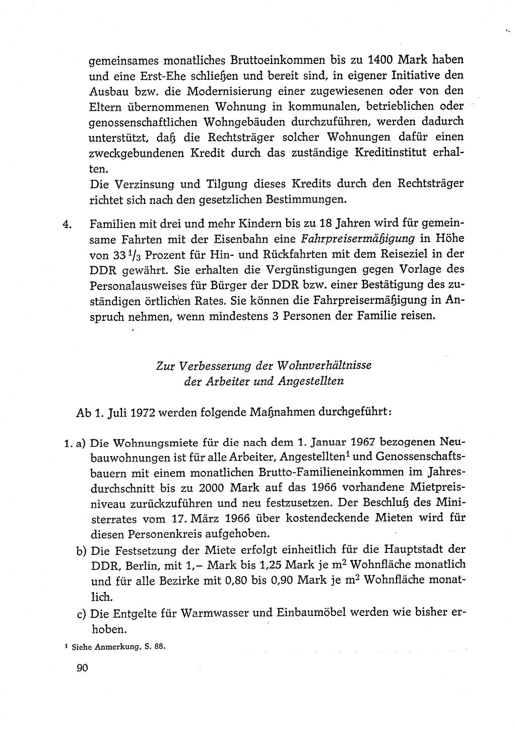 Dokumente der Sozialistischen Einheitspartei Deutschlands (SED) [Deutsche Demokratische Republik (DDR)] 1972-1973, Seite 90 (Dok. SED DDR 1972-1973, S. 90)