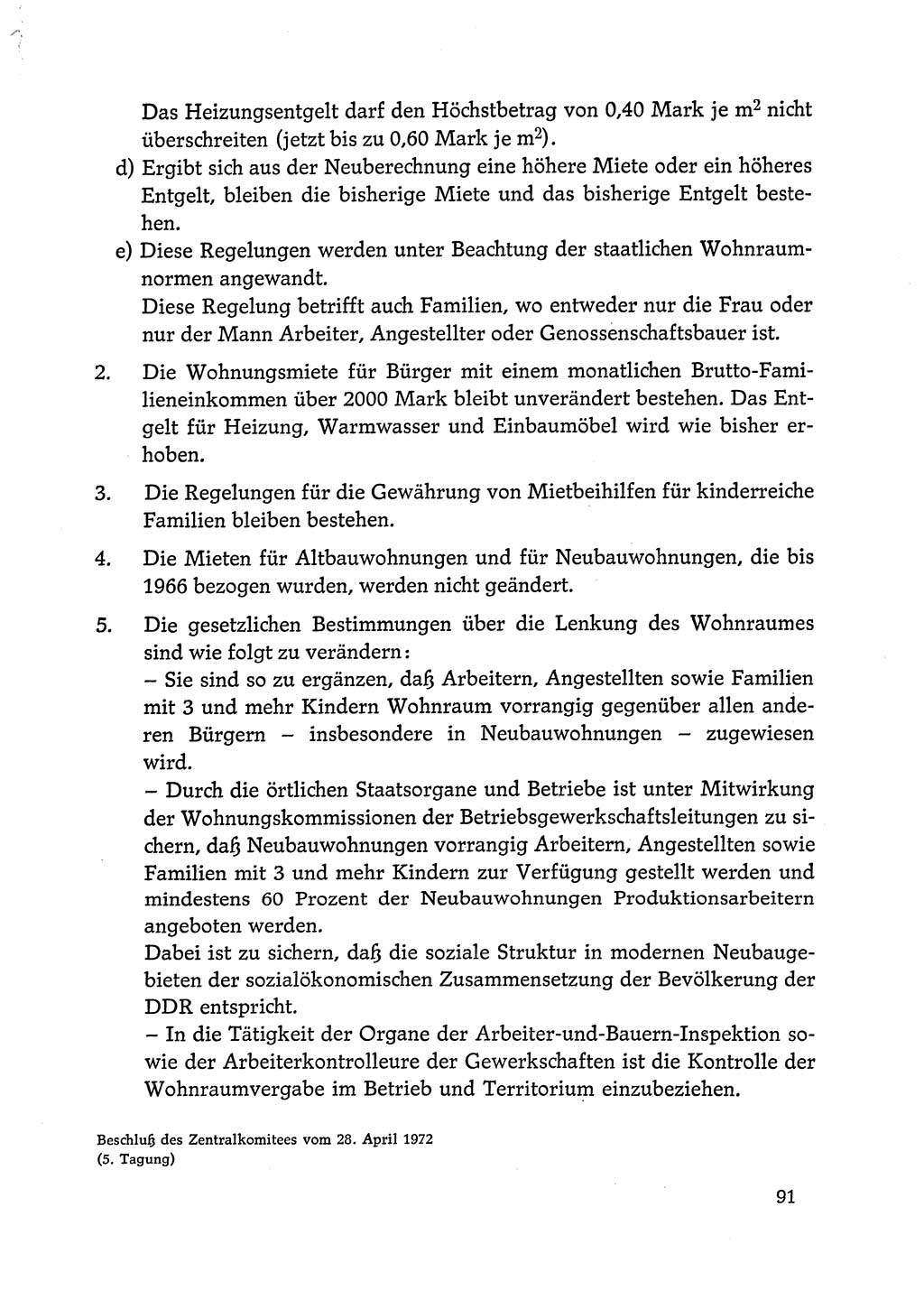 Dokumente der Sozialistischen Einheitspartei Deutschlands (SED) [Deutsche Demokratische Republik (DDR)] 1972-1973, Seite 91 (Dok. SED DDR 1972-1973, S. 91)