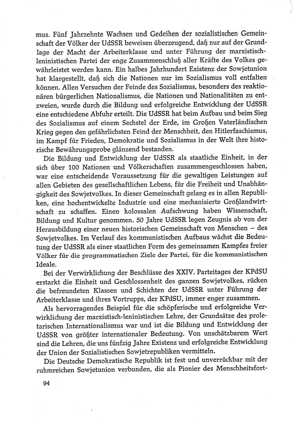 Dokumente der Sozialistischen Einheitspartei Deutschlands (SED) [Deutsche Demokratische Republik (DDR)] 1972-1973, Seite 94 (Dok. SED DDR 1972-1973, S. 94)