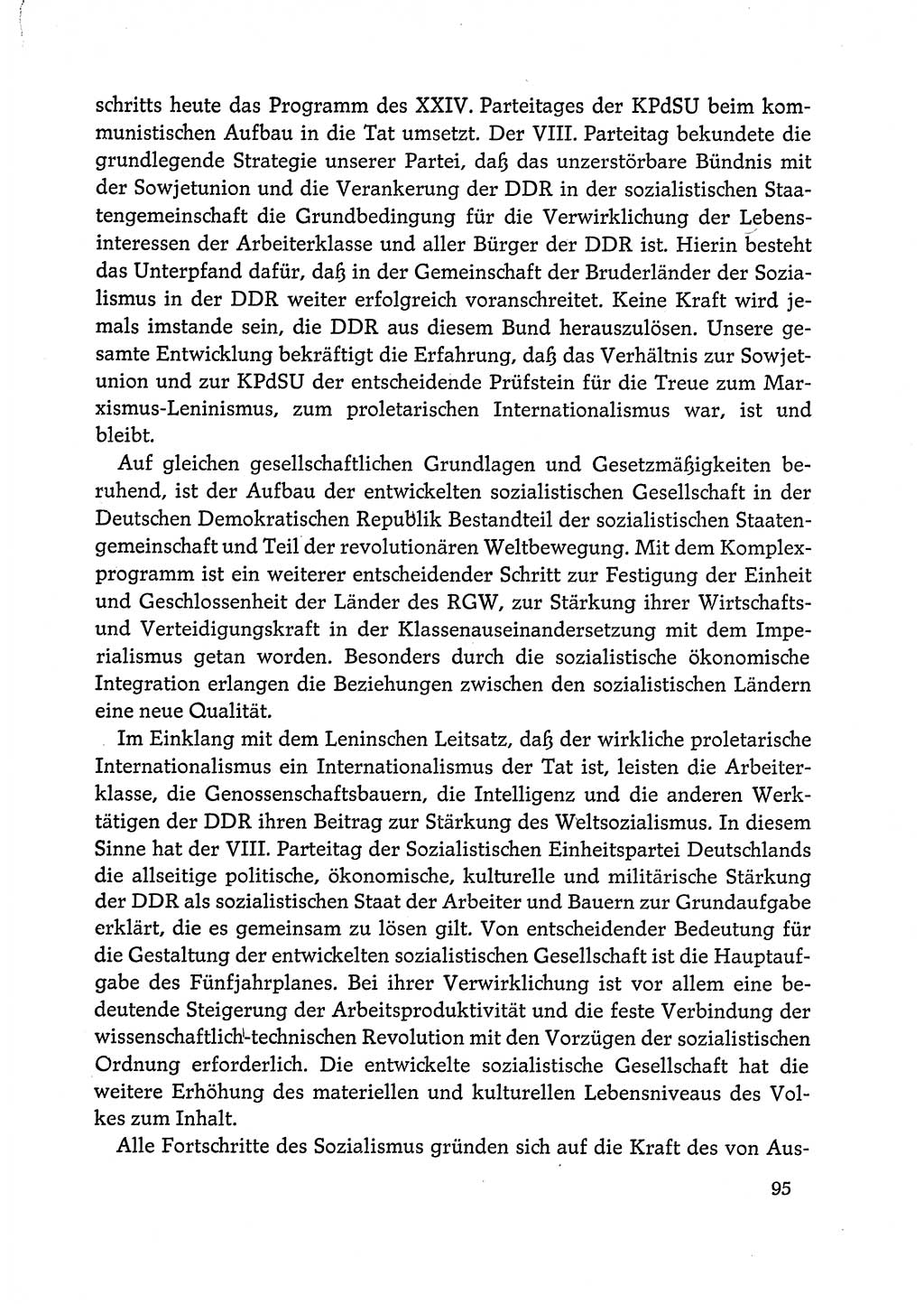 Dokumente der Sozialistischen Einheitspartei Deutschlands (SED) [Deutsche Demokratische Republik (DDR)] 1972-1973, Seite 95 (Dok. SED DDR 1972-1973, S. 95)