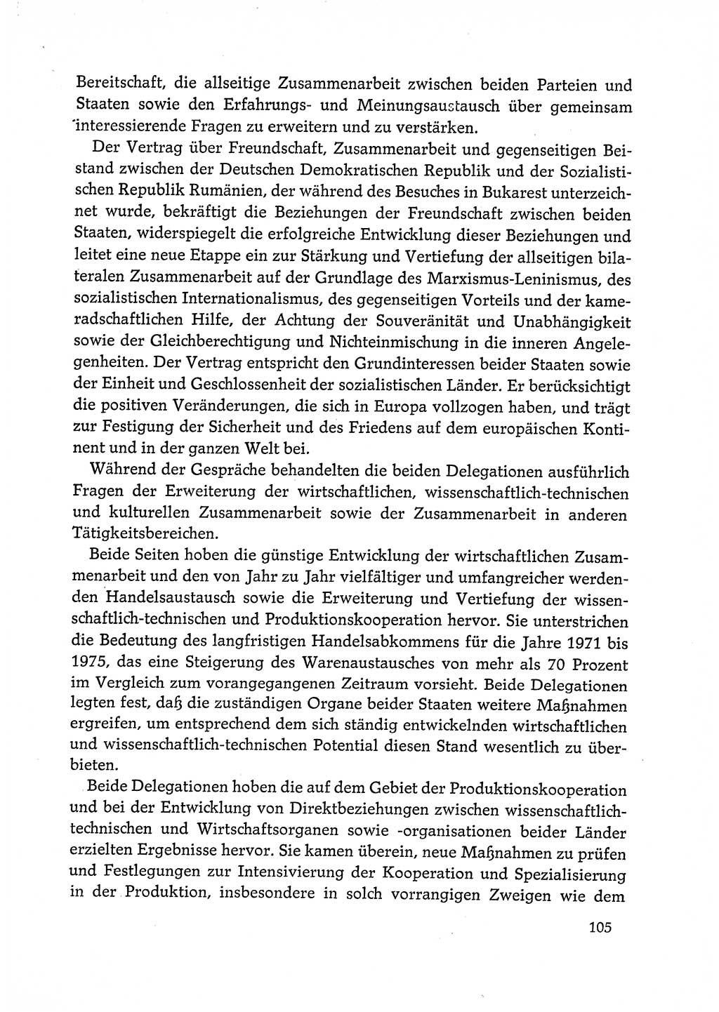 Dokumente der Sozialistischen Einheitspartei Deutschlands (SED) [Deutsche Demokratische Republik (DDR)] 1972-1973, Seite 105 (Dok. SED DDR 1972-1973, S. 105)