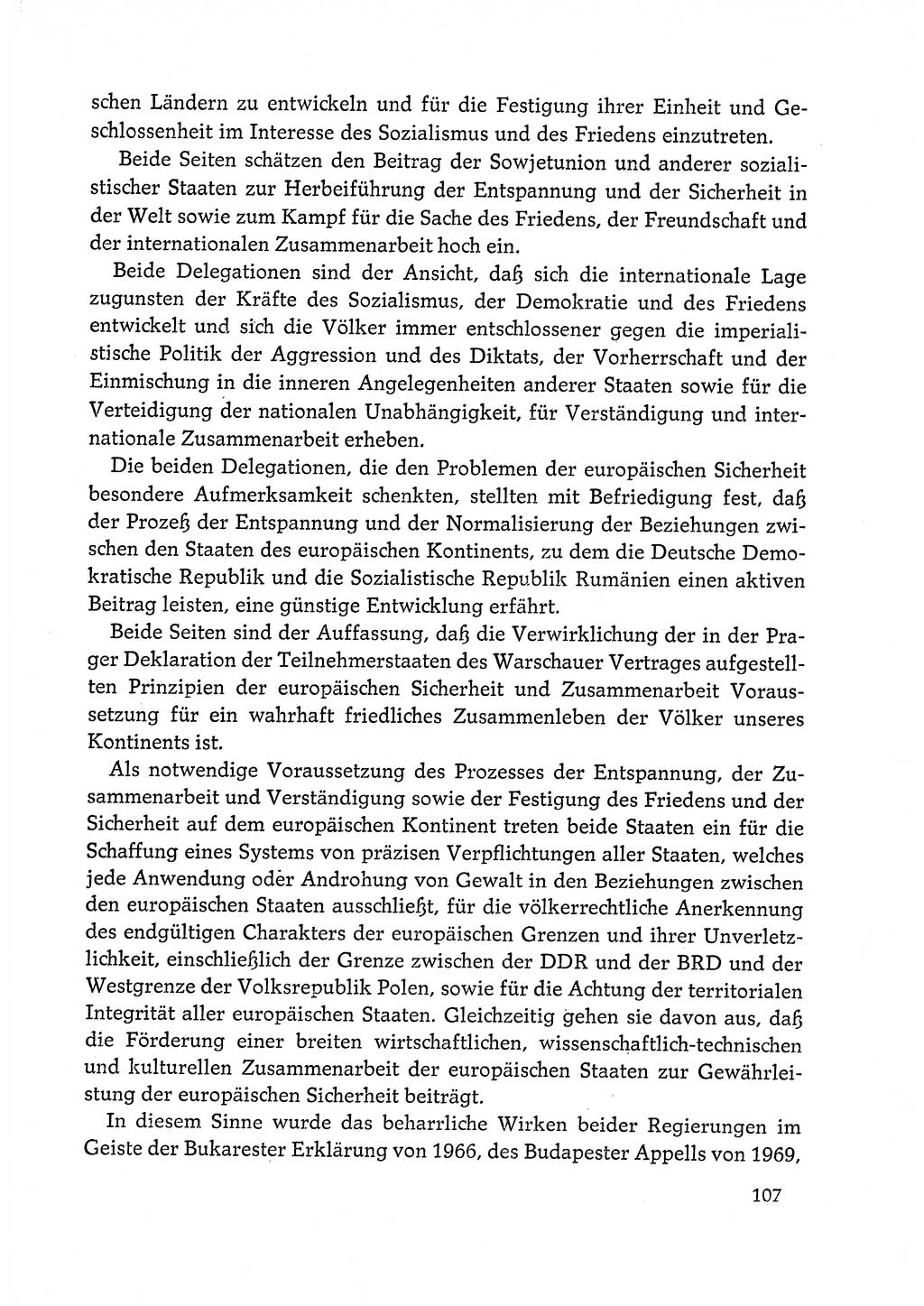 Dokumente der Sozialistischen Einheitspartei Deutschlands (SED) [Deutsche Demokratische Republik (DDR)] 1972-1973, Seite 107 (Dok. SED DDR 1972-1973, S. 107)