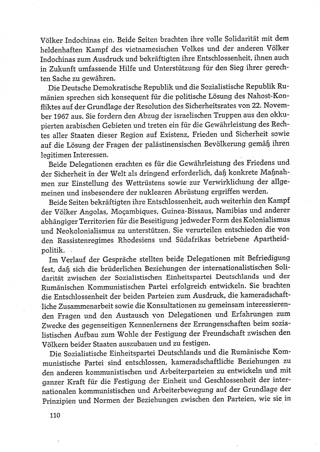 Dokumente der Sozialistischen Einheitspartei Deutschlands (SED) [Deutsche Demokratische Republik (DDR)] 1972-1973, Seite 110 (Dok. SED DDR 1972-1973, S. 110)