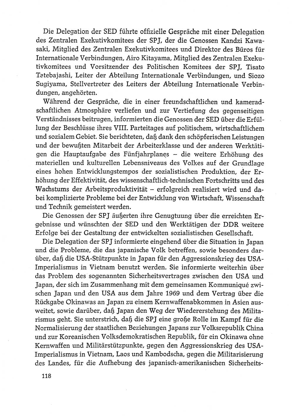 Dokumente der Sozialistischen Einheitspartei Deutschlands (SED) [Deutsche Demokratische Republik (DDR)] 1972-1973, Seite 118 (Dok. SED DDR 1972-1973, S. 118)