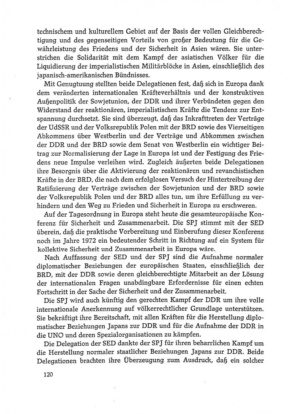 Dokumente der Sozialistischen Einheitspartei Deutschlands (SED) [Deutsche Demokratische Republik (DDR)] 1972-1973, Seite 120 (Dok. SED DDR 1972-1973, S. 120)