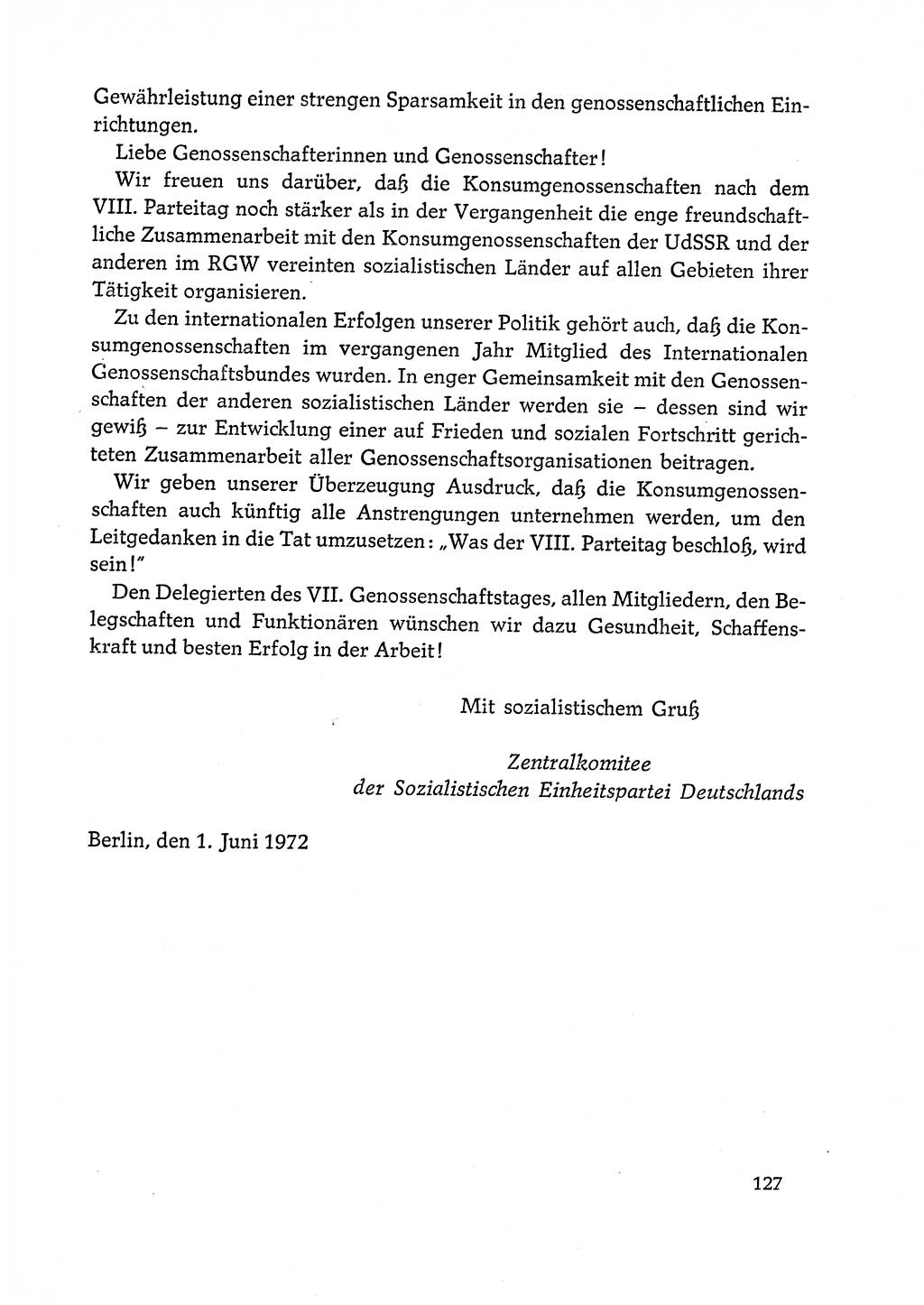 Dokumente der Sozialistischen Einheitspartei Deutschlands (SED) [Deutsche Demokratische Republik (DDR)] 1972-1973, Seite 127 (Dok. SED DDR 1972-1973, S. 127)