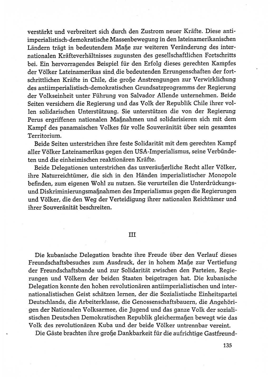 Dokumente der Sozialistischen Einheitspartei Deutschlands (SED) [Deutsche Demokratische Republik (DDR)] 1972-1973, Seite 135 (Dok. SED DDR 1972-1973, S. 135)