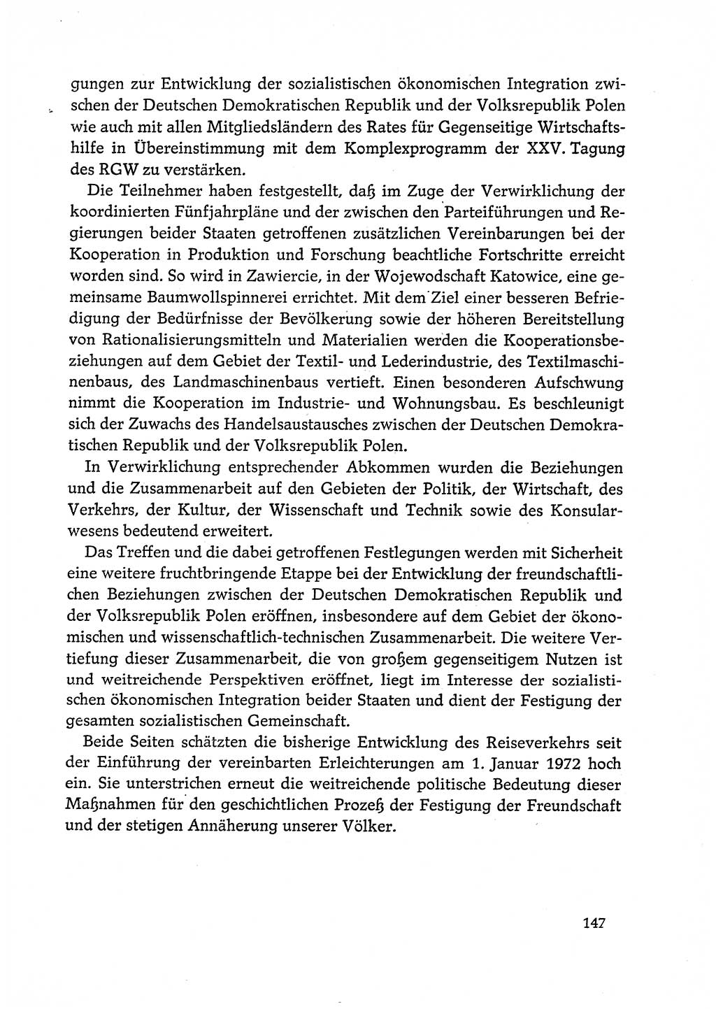 Dokumente der Sozialistischen Einheitspartei Deutschlands (SED) [Deutsche Demokratische Republik (DDR)] 1972-1973, Seite 147 (Dok. SED DDR 1972-1973, S. 147)