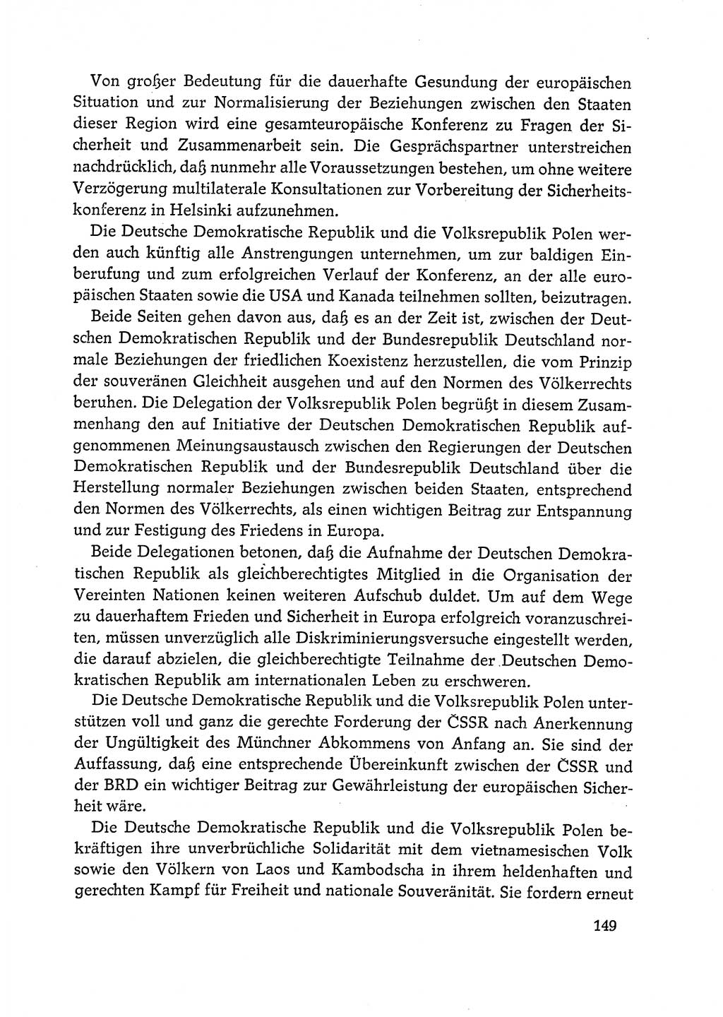 Dokumente der Sozialistischen Einheitspartei Deutschlands (SED) [Deutsche Demokratische Republik (DDR)] 1972-1973, Seite 149 (Dok. SED DDR 1972-1973, S. 149)