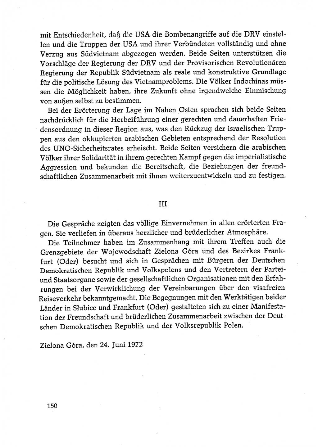 Dokumente der Sozialistischen Einheitspartei Deutschlands (SED) [Deutsche Demokratische Republik (DDR)] 1972-1973, Seite 150 (Dok. SED DDR 1972-1973, S. 150)