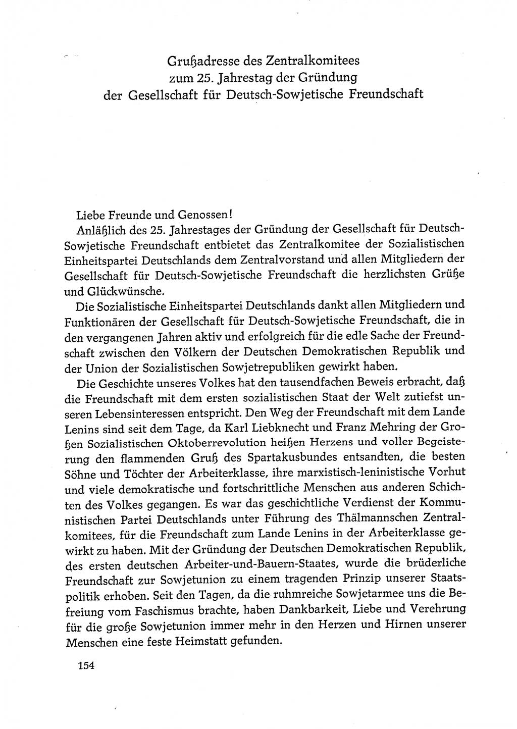 Dokumente der Sozialistischen Einheitspartei Deutschlands (SED) [Deutsche Demokratische Republik (DDR)] 1972-1973, Seite 154 (Dok. SED DDR 1972-1973, S. 154)