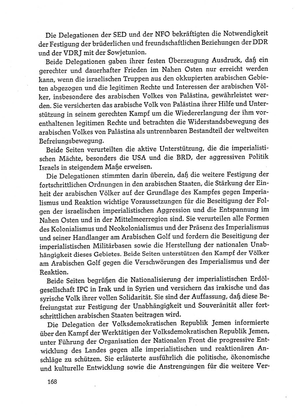 Dokumente der Sozialistischen Einheitspartei Deutschlands (SED) [Deutsche Demokratische Republik (DDR)] 1972-1973, Seite 168 (Dok. SED DDR 1972-1973, S. 168)