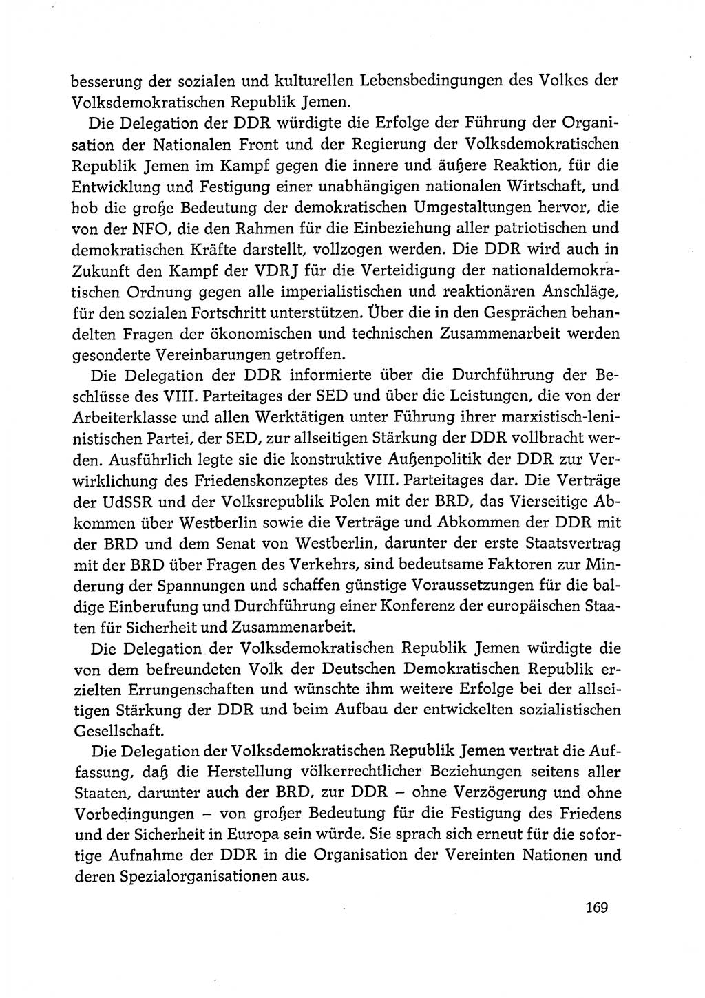 Dokumente der Sozialistischen Einheitspartei Deutschlands (SED) [Deutsche Demokratische Republik (DDR)] 1972-1973, Seite 169 (Dok. SED DDR 1972-1973, S. 169)