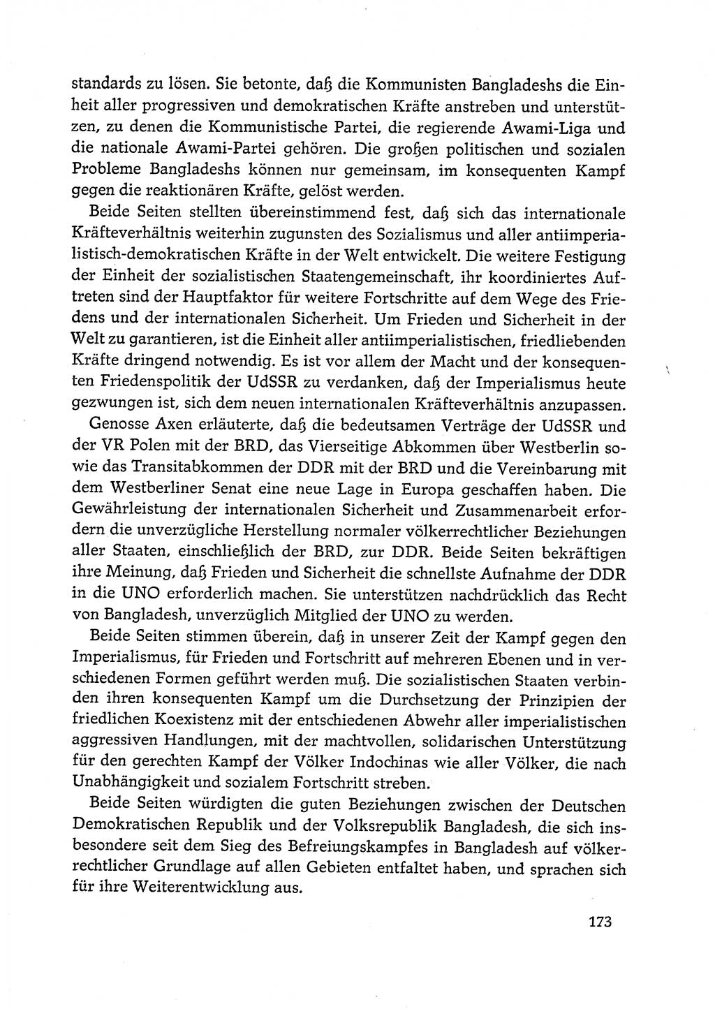 Dokumente der Sozialistischen Einheitspartei Deutschlands (SED) [Deutsche Demokratische Republik (DDR)] 1972-1973, Seite 173 (Dok. SED DDR 1972-1973, S. 173)