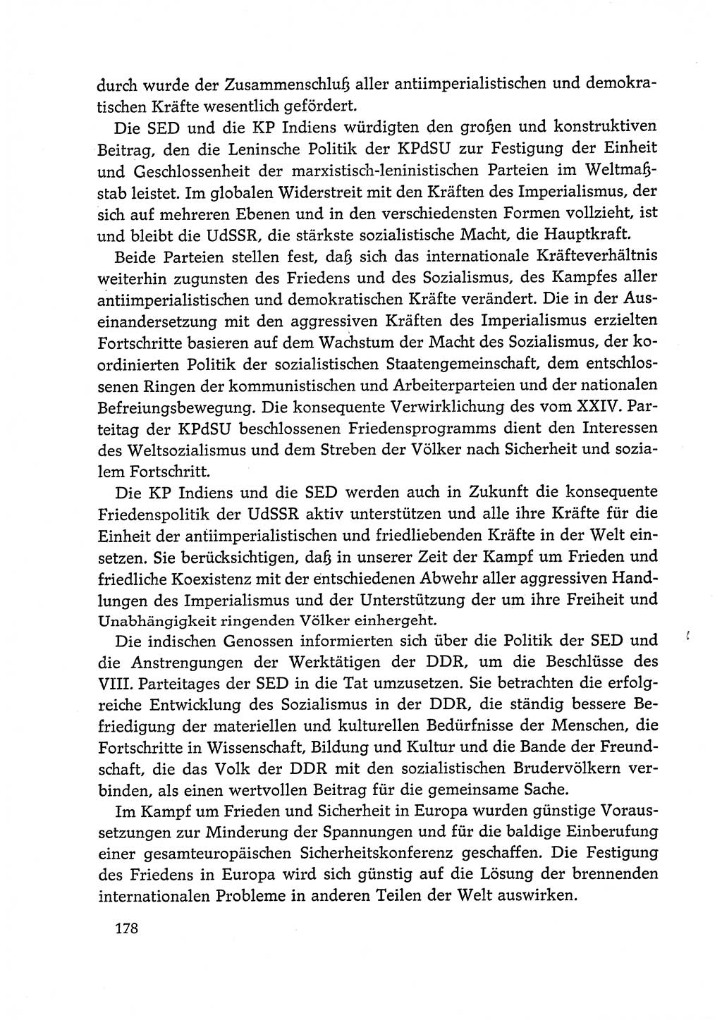 Dokumente der Sozialistischen Einheitspartei Deutschlands (SED) [Deutsche Demokratische Republik (DDR)] 1972-1973, Seite 178 (Dok. SED DDR 1972-1973, S. 178)