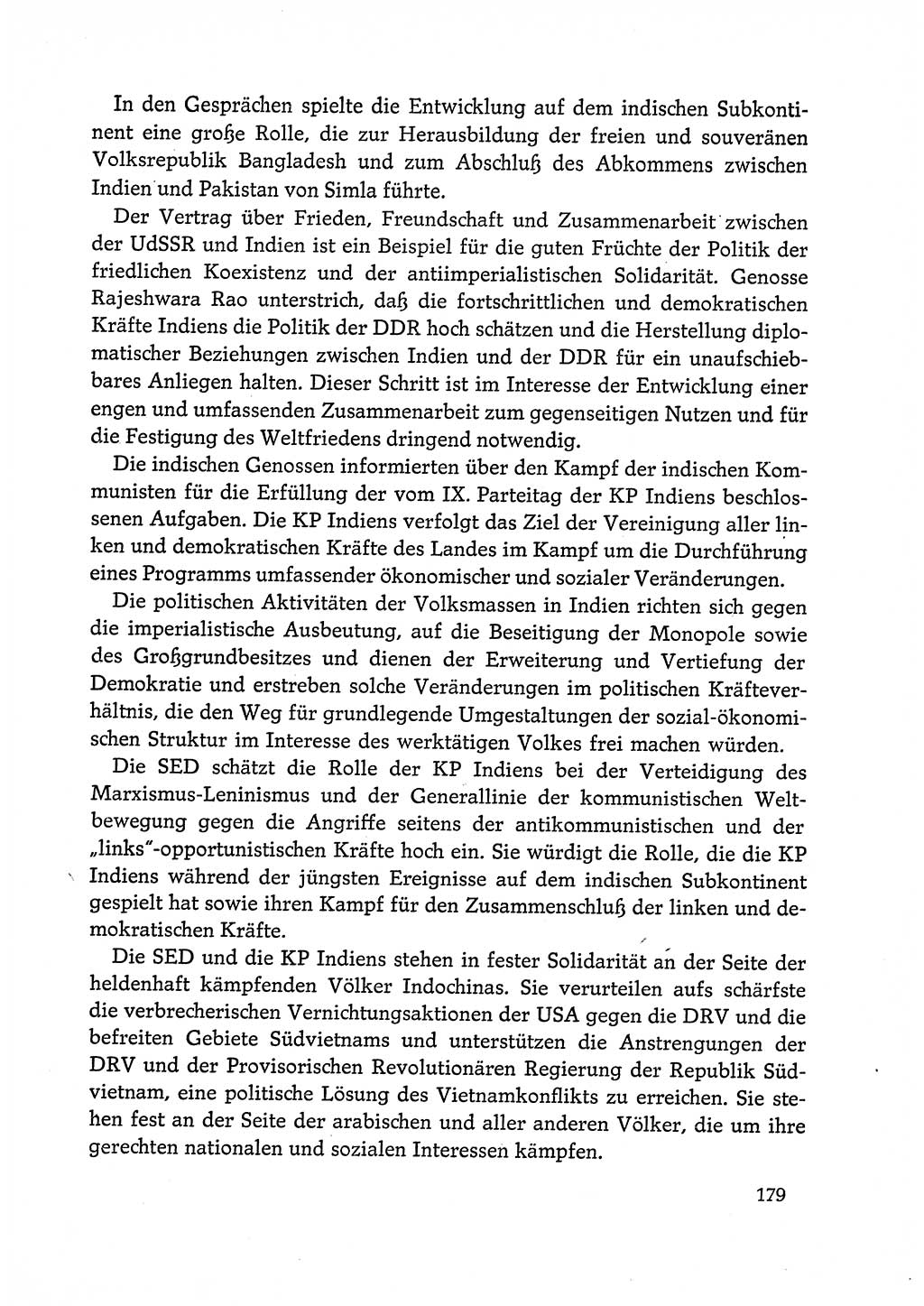 Dokumente der Sozialistischen Einheitspartei Deutschlands (SED) [Deutsche Demokratische Republik (DDR)] 1972-1973, Seite 179 (Dok. SED DDR 1972-1973, S. 179)