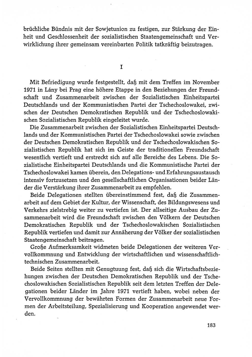 Dokumente der Sozialistischen Einheitspartei Deutschlands (SED) [Deutsche Demokratische Republik (DDR)] 1972-1973, Seite 183 (Dok. SED DDR 1972-1973, S. 183)
