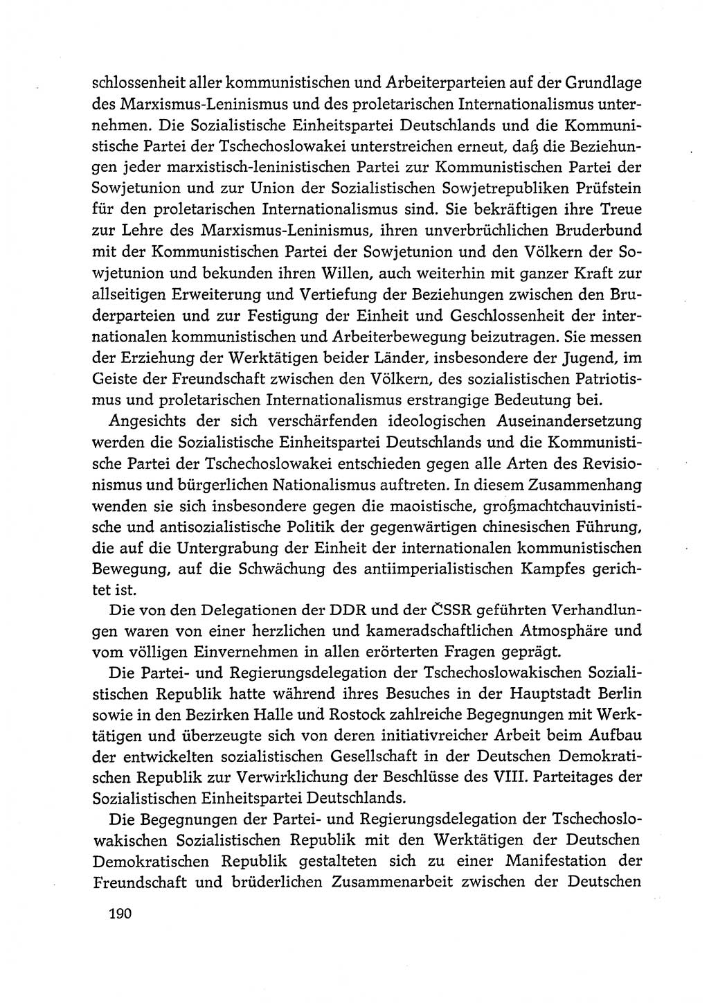 Dokumente der Sozialistischen Einheitspartei Deutschlands (SED) [Deutsche Demokratische Republik (DDR)] 1972-1973, Seite 190 (Dok. SED DDR 1972-1973, S. 190)