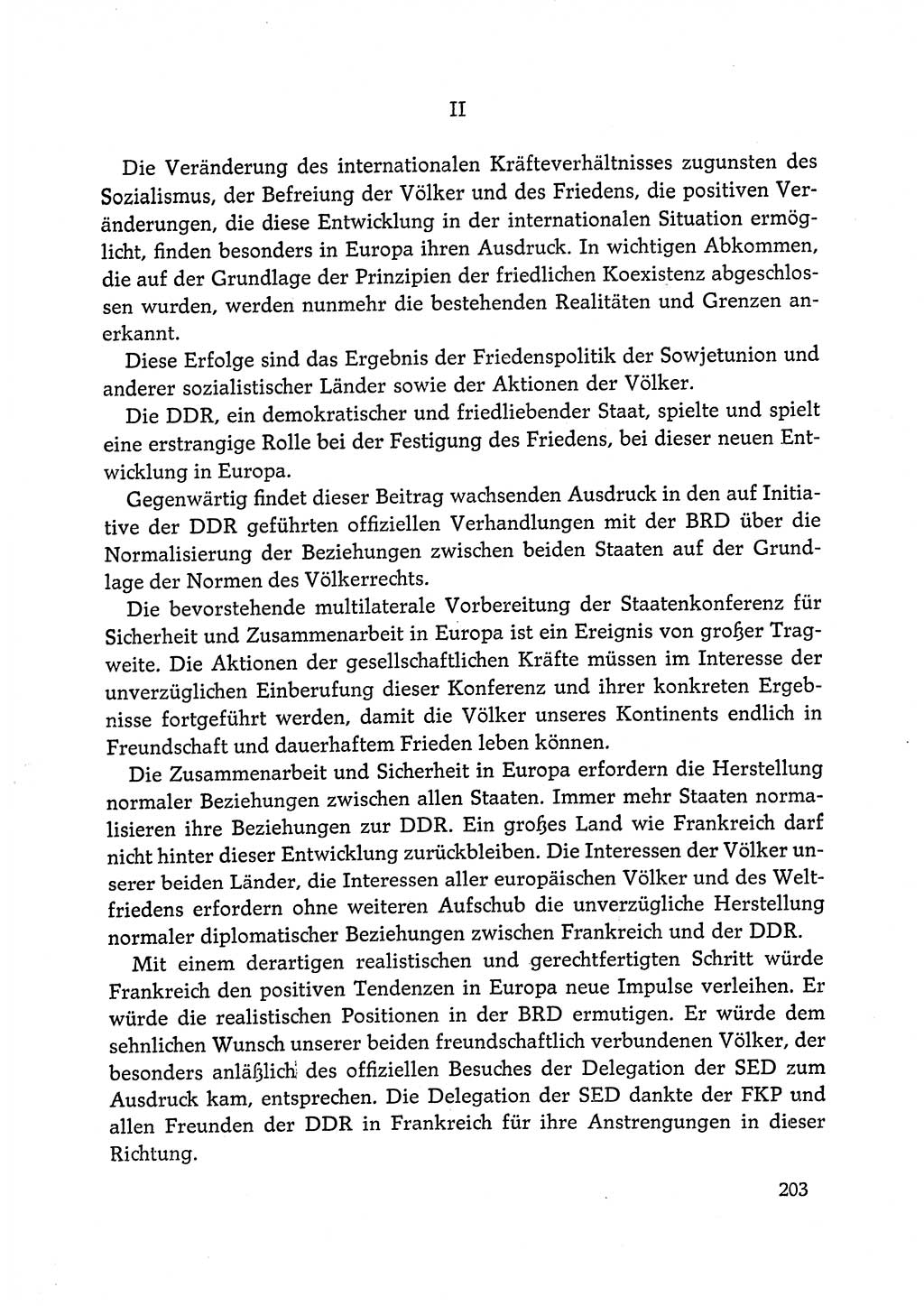 Dokumente der Sozialistischen Einheitspartei Deutschlands (SED) [Deutsche Demokratische Republik (DDR)] 1972-1973, Seite 203 (Dok. SED DDR 1972-1973, S. 203)