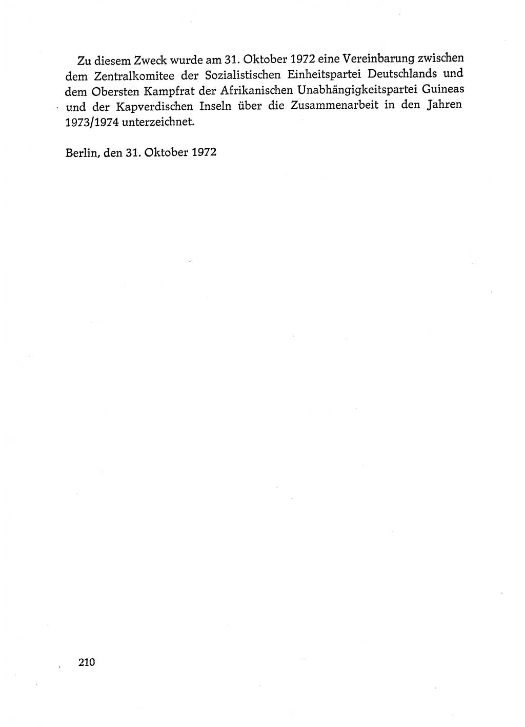 Dokumente der Sozialistischen Einheitspartei Deutschlands (SED) [Deutsche Demokratische Republik (DDR)] 1972-1973, Seite 210 (Dok. SED DDR 1972-1973, S. 210)
