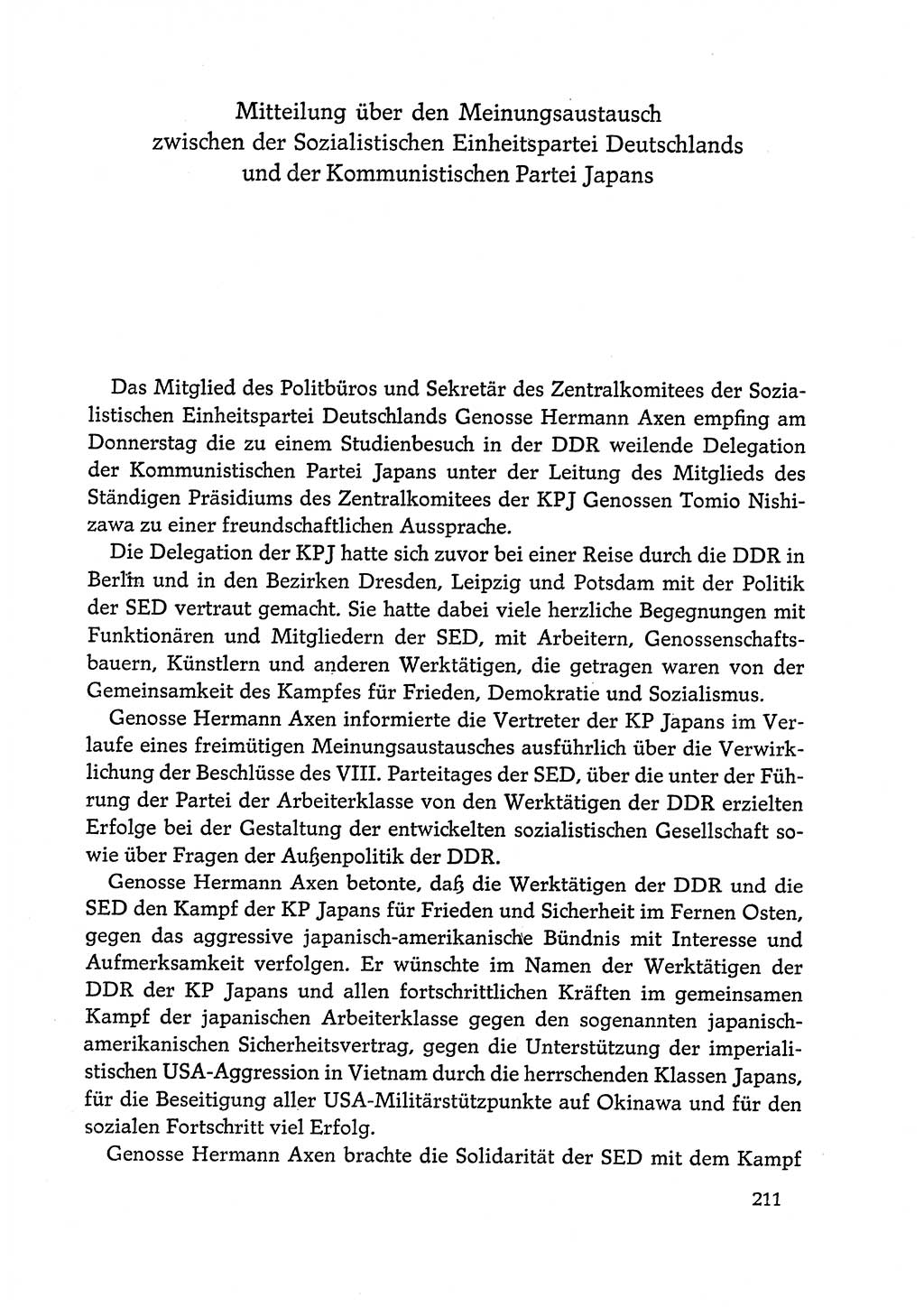 Dokumente der Sozialistischen Einheitspartei Deutschlands (SED) [Deutsche Demokratische Republik (DDR)] 1972-1973, Seite 211 (Dok. SED DDR 1972-1973, S. 211)