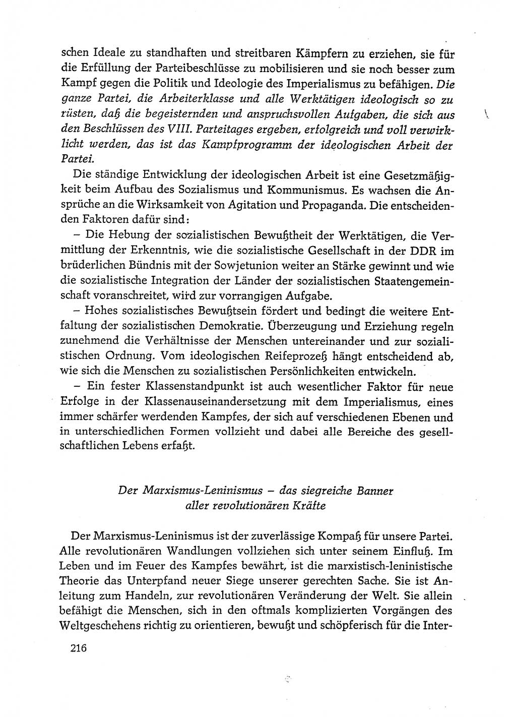 Dokumente der Sozialistischen Einheitspartei Deutschlands (SED) [Deutsche Demokratische Republik (DDR)] 1972-1973, Seite 216 (Dok. SED DDR 1972-1973, S. 216)
