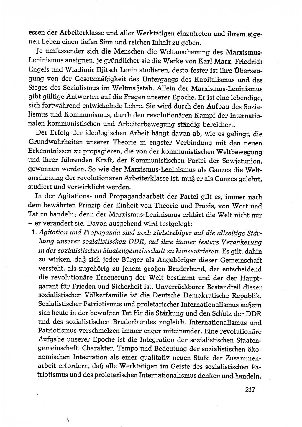 Dokumente der Sozialistischen Einheitspartei Deutschlands (SED) [Deutsche Demokratische Republik (DDR)] 1972-1973, Seite 217 (Dok. SED DDR 1972-1973, S. 217)