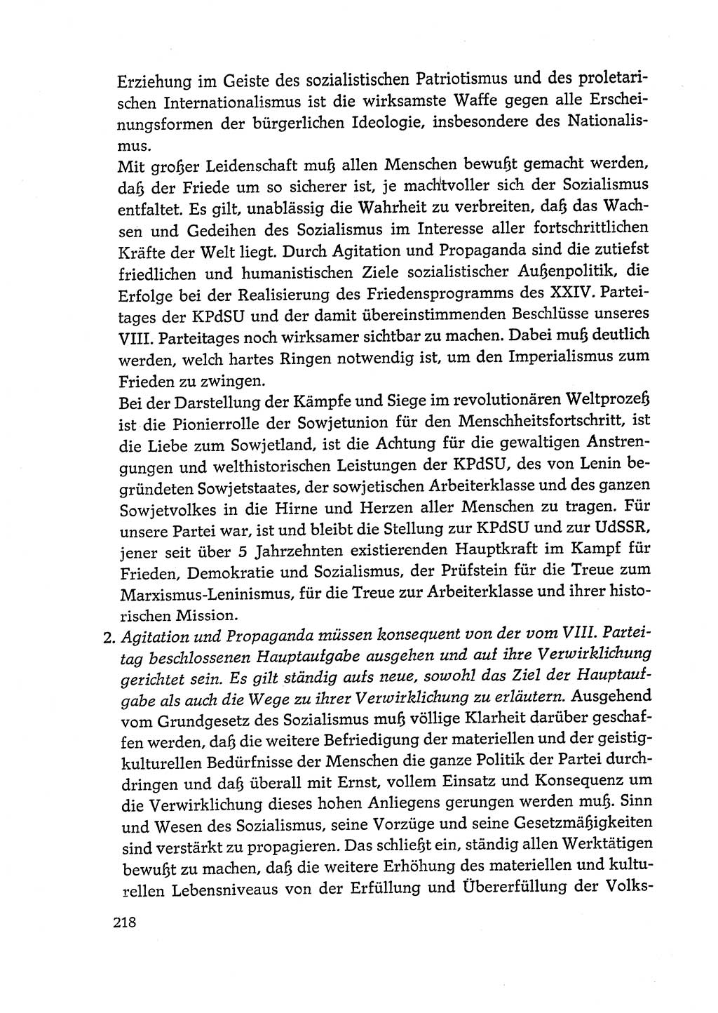 Dokumente der Sozialistischen Einheitspartei Deutschlands (SED) [Deutsche Demokratische Republik (DDR)] 1972-1973, Seite 218 (Dok. SED DDR 1972-1973, S. 218)