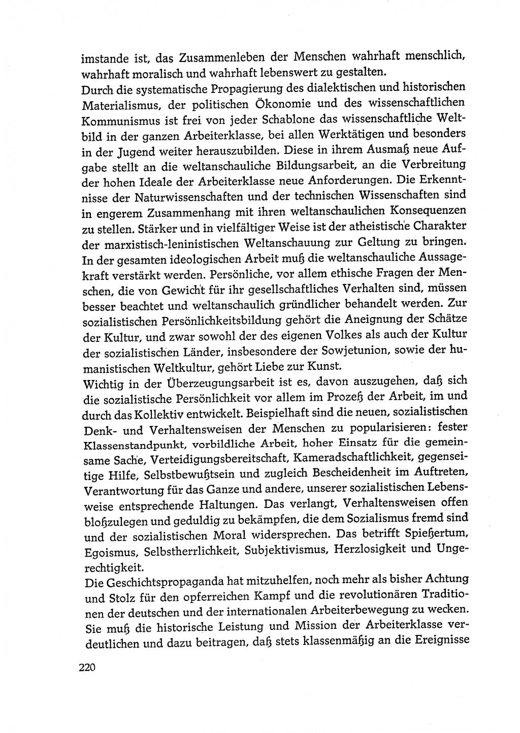 Dokumente der Sozialistischen Einheitspartei Deutschlands (SED) [Deutsche Demokratische Republik (DDR)] 1972-1973, Seite 220 (Dok. SED DDR 1972-1973, S. 220)