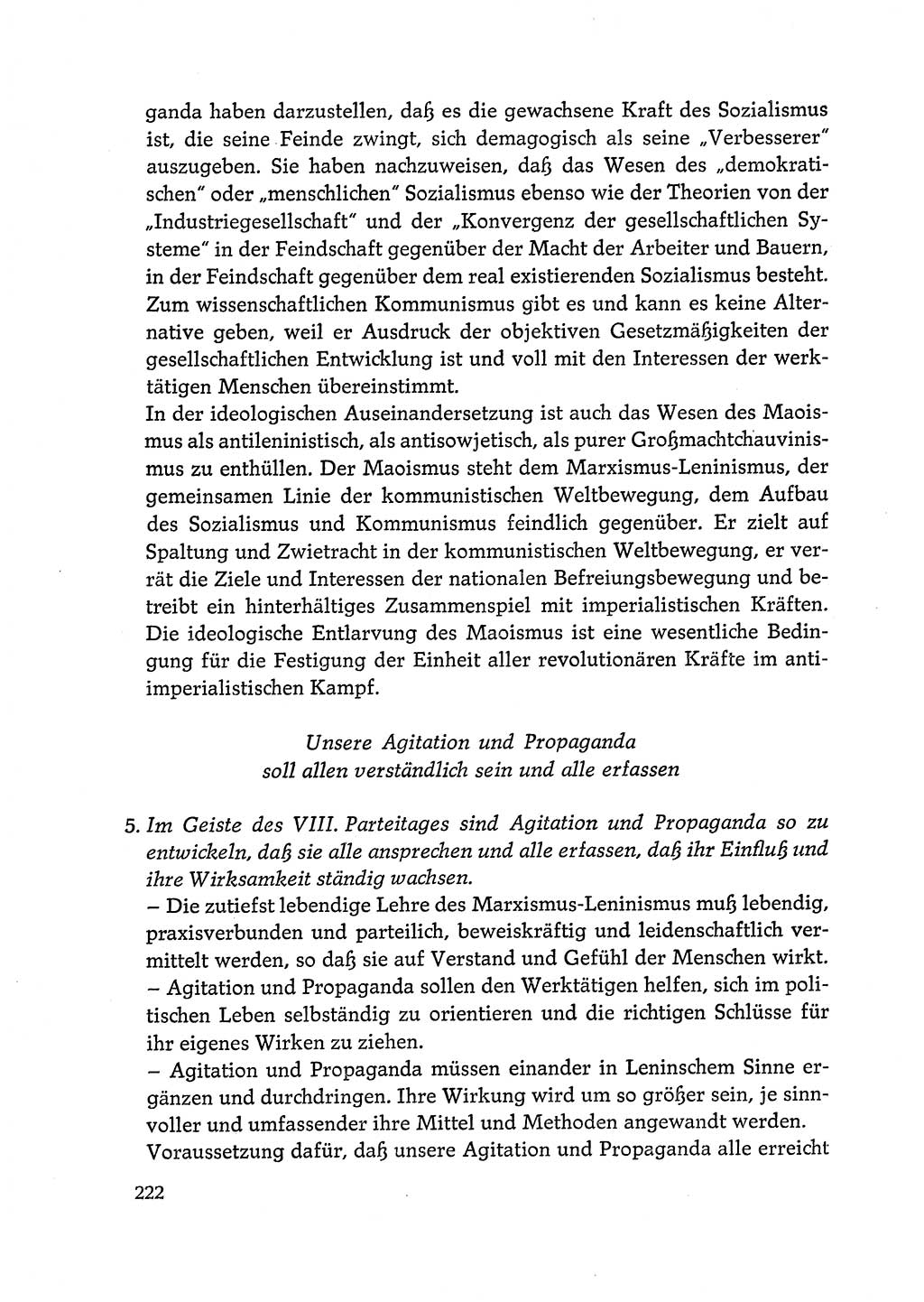 Dokumente der Sozialistischen Einheitspartei Deutschlands (SED) [Deutsche Demokratische Republik (DDR)] 1972-1973, Seite 222 (Dok. SED DDR 1972-1973, S. 222)