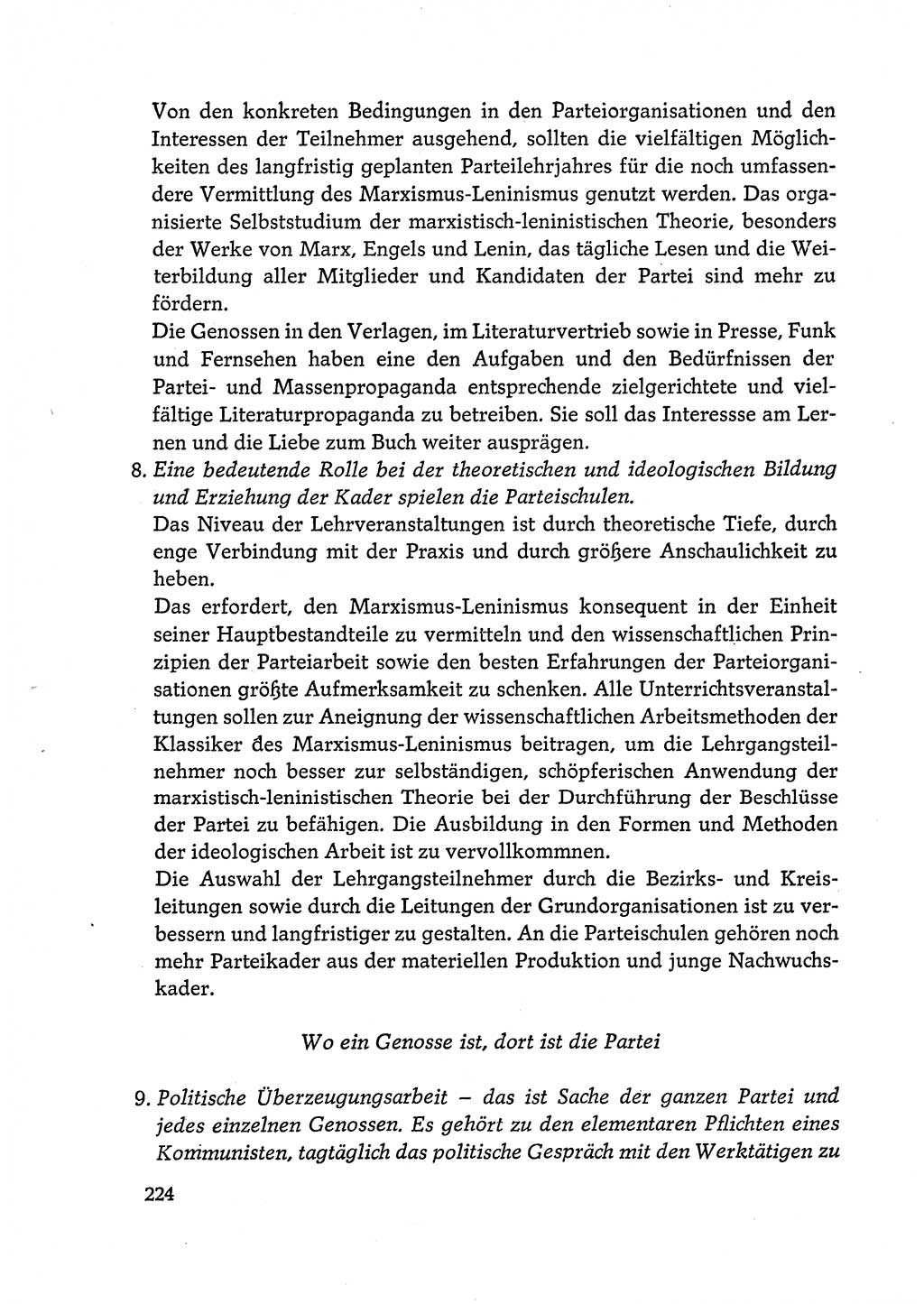 Dokumente der Sozialistischen Einheitspartei Deutschlands (SED) [Deutsche Demokratische Republik (DDR)] 1972-1973, Seite 224 (Dok. SED DDR 1972-1973, S. 224)